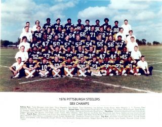 1976 Pittsburgh Steelers 8x10 Team Photo Nfl Football Picture Sb Champs