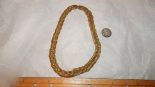 Vintage Brass 18 Inch Multi Strand Neck Chain Collar