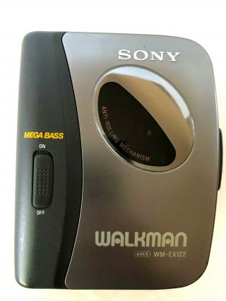 Sony Wm - Ex122 Walkman Cassette Tape Player Mega Bass Avls.