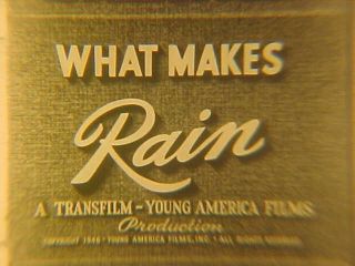 Rain - Weather - Water & Erosion - 16mm Educational Film - 1946