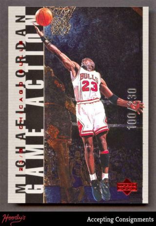 1998 Upper Deck Living Legend Game Action Silver Michael Jordan 100/230 Bulls