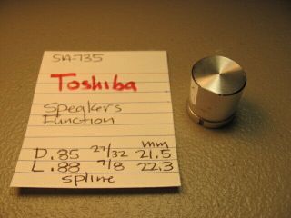 Toshiba Speakers Function Knob Sa - 735 Stereo Receiver