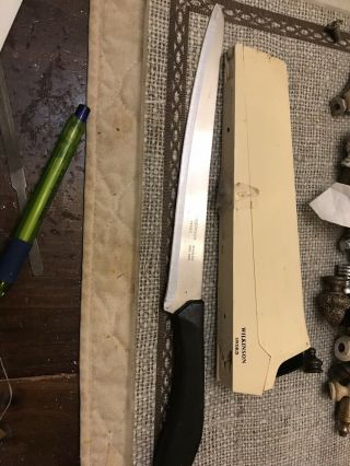 Vintage Wilkinson Sword,  8 " Kitchen Knife With Self Sharpening Holder