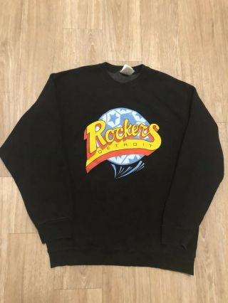 Vintage Detroit Rockers 1990’s Soccer Michigan Sweatshirt L Usa