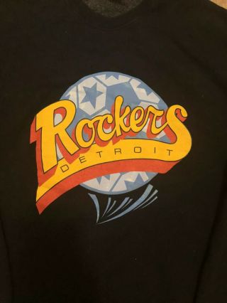 Vintage DETROIT ROCKERS 1990’s Soccer Michigan Sweatshirt L USA 2