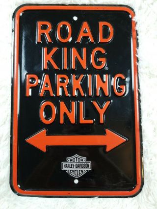 Ande Rooney Road King Parking Only Harley Davidson Motorcycles Garage Tin Sign
