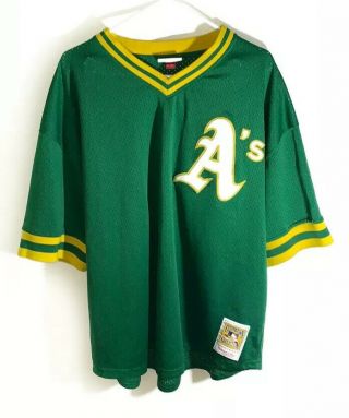 Mitchell & Ness Cooperstown Oakland Athletics A’s Rickey Henderson Jersey 4xl