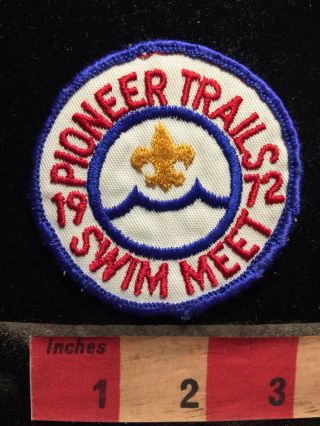 Vtg 1972 Pioneer Trails Swim Meets Boy Scouts Patch S70t