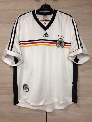 Germany 1998 - 2000 Home Football Soccer Shirt Jersey Adidas Vintage Maglia Sz Xl