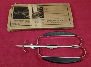 Vintage Sears & Roebuck Parisian Hooked Rug Shuttle Needle Primitive Tools