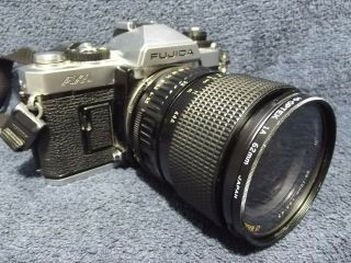 Vintage Fujica Ax - 1 35mm Film Camera With Tamron Cf Macro 28 - 70mm 1:3.  5 - 4.  5 Lens