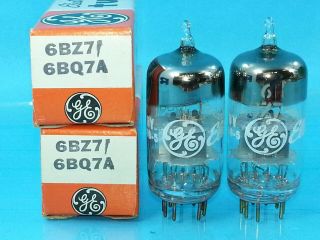 Ge 6bz7 6bq7a 6bs8 Vacuum Tubes Date Matched Pair Bp Amplifier B&k 747b
