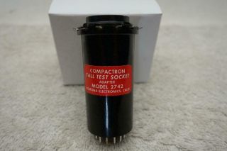Compactron Tall Test Socket Adapter 12 Pin Model 2742 Pomona Electronics