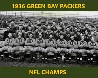 1936 Green Bay Packers 8x10 Team Photo Football Nfl Picture Nfl Champs