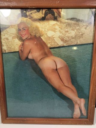Vintage Nude Pin Up Girl Calendar 1955