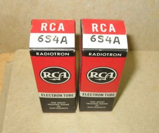 Nos Matched Pair Rca 6s4a Tubes