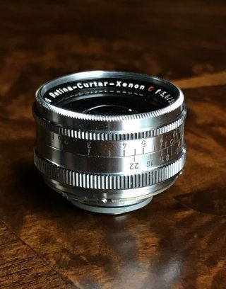 Retina Curtar Xenon C F 5.  6 35mm Lens In Case