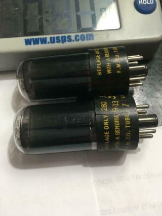 Nos Testing Matched Fmco 6v6gt Vacuum Tubes Made By Tung Sol