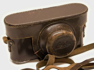 Leica Leather Eveready Camera Case.  Fits Early Screwmount Bodies.  Lf