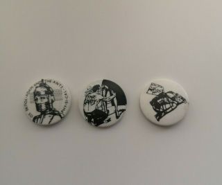 Vintage Adam And The Ants - 3 Promo Badge Bundle 1980s - Incl 
