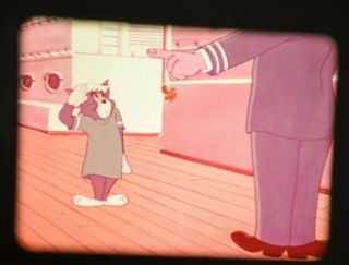 16mm Film - Tom And Jerry - " Cruise Cat " 1952 Cartoon