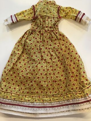 15” Vintage Style Cotton Print Doll Dress