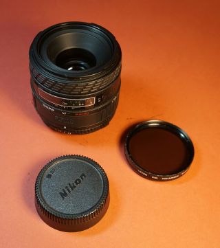 Vntg Sigma Af Macro 50mm F2.  8 Nikon F Mount Aperture Ring Lock Broken