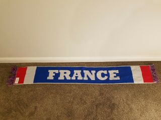 France Vintage Football Scarf Soccer Bufanda Bar Fancy National Team 0278