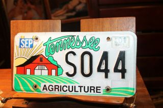 2001 Tennessee License Plate Agriculture Barn Farm S044 Low 4 Digit