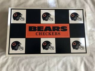 Nfl Chicago Bears Vs Green Bay Packers Checkers Game W/helmets 24p