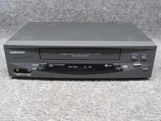 Daewoo Dv - T5dn 4 - Head Vcr Video Cassette Recorder Vhs Tape Player No Remote
