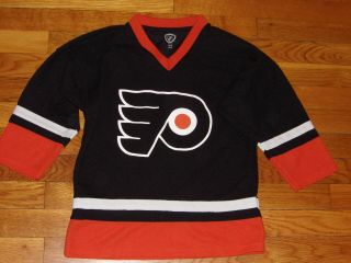 Nhl Philadelphia Flyers Long Sleeve Hockey Jersey Boys Size 8 - 10