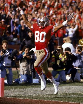 Jerry Rice 8x10 Photo San Francisco Forty Niners 49ers Picture Td Reception Nfl