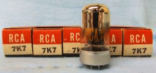5 - Rca 7k7 Vacuum Tubes Nos/nib Same Date Codes 1959 Full Sleeve