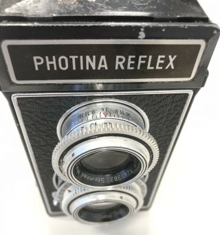 Vintage Photina Reflex TLR Camera with 75mm F3.  5 Lenses Photavit 3