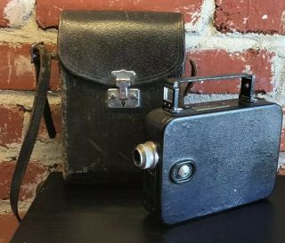 Vintage Kodak Cine Eight Model 25 - 8mm Movie Camera With Leather Case.