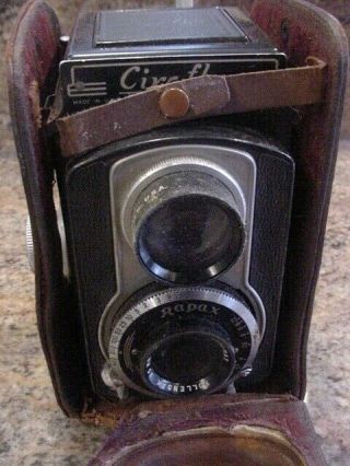 Vintage Ciro - flex Model E TLR Camera Wollensak 85 Mm 3.  5 Rapax 3