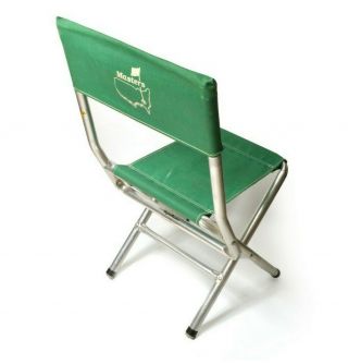 Vtg Masters Tournament Folding Chair Augusta National Golf Green Logo Adult Lawn