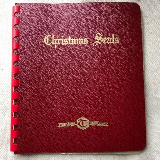 Vintage Christmas Seal Album Empty Tasco Brand