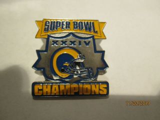 St.  Louis Rams Bowl Champions Pin