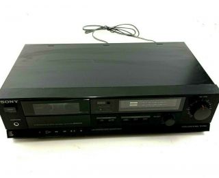 Sony Stereo Cassette Recorder Deck Tc - Fx160 Model Black Color