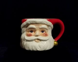 Vintage American Greetings Ceramic Santa Claus Christmas Mug