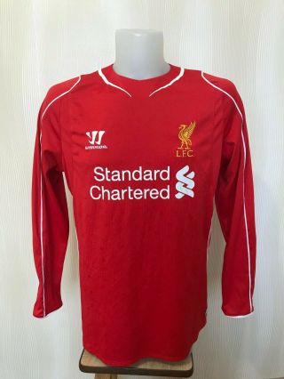 Fc Liverpool 2014/2015 Home Size L Warrior Football Shirt Soccer Jersey Maillot