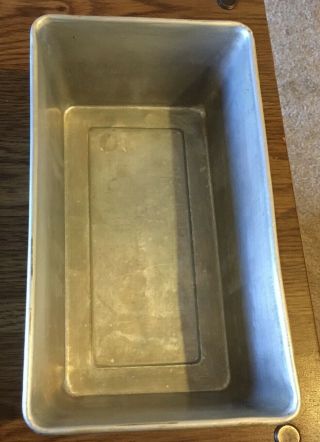 Vintage Aluminum Baking Pan Tin Loaf 9 - 5/8 " X 5 - 1/2 " X 2 - 3/4 " Unbranded