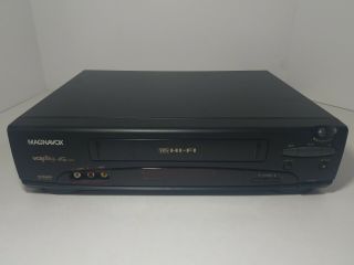 Magnavox Vrt462 At01 Vcr 4 Head Video Cassette Recorder Hifi Vhs Player