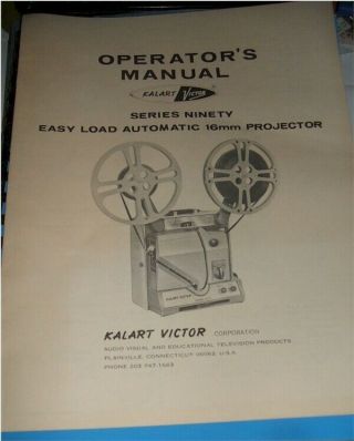 4 Kalart - Victor 1965 - 70 16mm School Projector Repair & Operations Manuals - 2