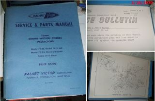 4 Kalart - Victor 1965 - 70 16mm School Projector Repair & Operations Manuals - 3