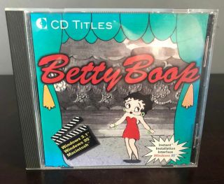 Betty Boop (windows Pc / Mac Cd - Rom,  1993) Vtg Interactive - Game? Film?