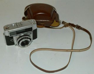 Agfa Optima Iii 35mm Rangefinder Film Camera W Leather Case Made In Germany
