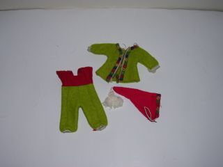 Vintage Vogue Ginny Doll Red Green Ski Outfit Medford Mass